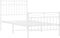 vidaXL - Bedframe - met - hoofd- - en - voeteneinde - metaal - wit - 90x190 - cm