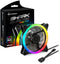 Sharkoon SHARK Blades RGB - Ventilator 120mm - Geluidssterkte 18,2dB(A) - Luchtstroom 94,8m³/h