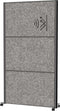 MAULconnecto scheidingswand 100 x 182 cm - akoestisch - met wielen - anthraciet - 1 stuk - MAUL