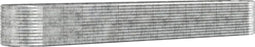 vidaXL - Plantenbak - 554x100x68 - cm - gepoedercoat - staal - zilverkleurig