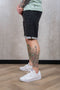 Petrol Industries Heren Denim Short - Slim Fit - Stretch - Elastische Tailleband - Zwart - Maat XL
