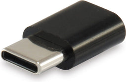Equip 133472 tussenstuk voor kabels USB C Micro USB B Zwart