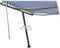 vidaXL - Luifel - vrijstaand - automatisch - 300x250 - cm - blauw - en - wit