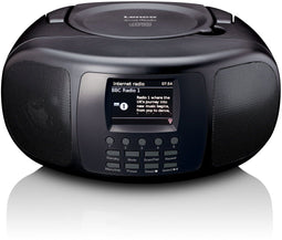 Lenco SCD-6000BK - Draagbare internet radio - DAB+/FM Bluetooth CD-speler - Zwart