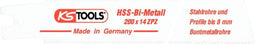 KS Tools 1294454 - Zaagblad HSS-bi-metaal 200 mm - 5 stuks