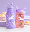 BEAU by Bo A Little Lovely Company Back to school set - Drinkfles RVS/Snackdozen/Bentobox - Unicorn Dreams