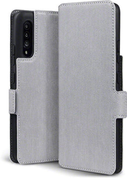 Qubits - slim wallet hoes - Geschikt voor Samsung Galaxy A90 - Grijs