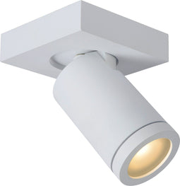 Lucide TAYLOR - Plafondspot - LED Dim to warm GU10 1x5W 2200K/3000K IP44 Wit