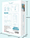 DIY Book Nook Boekensteun Island of Love, Tone-Cheer, TQ105, 18,2x8x24,5cm