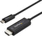 Startech.com CDP2HD1MBNL - USB C naar HDMI kabel - 4K bij 60Hz - Zwart