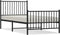 vidaXL - Bedframe - met - hoofd- - en - voeteneinde - metaal - zwart - 90x190 - cm