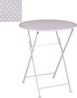 Mica Decorations Yentl Tafel - H70 x Ø60 cm - Ijzer - Paars