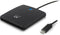 Ewent EW1055 - USB-C Smartcard ID lezer - 1 m kabel - Zwart