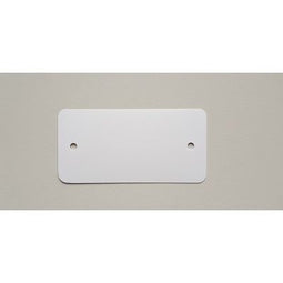 Klika - PVC labels 80x150 mm 2 gaten wit 1000 st - 2 stuks