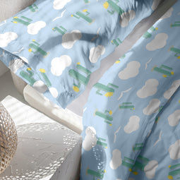 Happy Friday Duvet cover set 2 pieces Summer time 155x220 cm (Single) Multicolor
