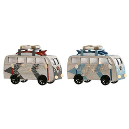 Decoratieve figuren Home ESPRIT Blauw Wit Terra cotta 22 x 7 x 14 cm (2 Stuks)