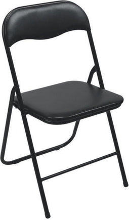 Perel Klapstoel - Inklapbaar - Weerbestendig maximaal 150 kg - Zwart