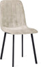 Refurna - Eetkamerstoel Minsk Velvet Taupe Set van 2