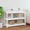 vidaXL - Wandtafel - 110x40x74 - cm - massief - grenenhout - wit