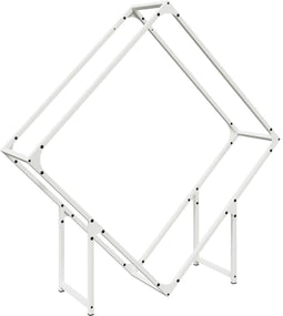 vidaXL - Brandhoutrek - 100x25x100 - cm - koudgewalst - staal - wit