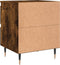vidaXL - Nachtkastje - 40x35x50 - cm - bewerkt - hout - gerookt - eikenkleurig