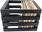 Vinyl LP opbergkist universeel krat hout zwart
