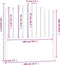 vidaXL - Hoofdbord - 106x4x110 - cm - massief - grenenhout - wit