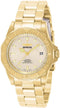 Invicta Pro Diver 9010 - Dames Automatisch Horloge - 40 mm - Gouden Wijzerplaat