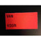 Klika - Etiket 3719 fl.rood perm. VAN VOOR 25rl - 2 stuks