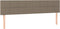 vidaXL - Hoofdborden - 2 - st - 80x5x78/88 - cm - stof - taupe