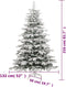 vidaXL - Kunstkerstboom - met - scharnieren - en - sneeuw - 210 - cm