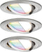 Paulmann Nova Plus - Smart Home - Zigbee - LED-inbouwspotenset - 3x5.2W - ijzer geborsteld - RGBW