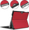 Tablet Hoes Geschikt voor Microsoft Surface Go 2 / Go 3 / Go 4 - Stand Bookcase - Rood