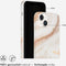 Selencia iPhone 14 Plus - Back Cover - 100% gerecycled - Wit Marmer