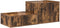 vidaXL - Opbergkast - in - Gerookt - Eiken - - - 103x41x40 - cm - - - Gemaakt - van - Samengestelde - Hout