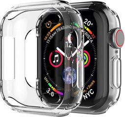 imoshion Screenprotector - Geschikt voor Apple Watch Series 4 / 5 / 6 / SE - 44mm - Full Cover Soft Case / Beschermend Hoesje - Transparant