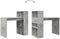 vidaXL - Bureau - Beton - Grijs - 108x55x103,5 - cm - Engineered - Wood