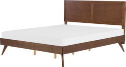 ISTRES - Tweepersoonsbed - Donkere houtkleur - 180 x 200 cm - MDF