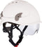 Alpinworker veiligheidshelm wit met bril