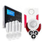 NEOS Draadloos Home Alarm - Kit 7 - 1 Bedieningsunit 7 Openingsdetectoren 3 Aanwezigheidsdetectoren 1 Binnenflitssirene 1 Buitensirene 3 Keyfob-afstandsbedieningen