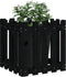 vidaXL - Plantenbak - met - hekontwerp - 50x50x50 - cm - massief - grenenhout - zwart