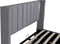 Savona Gestoffeerd Bed - 200 x 140 cm - Donkergrijs - Incl. Bedlade