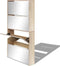 vidaXL - Schoenenkast - met - 4 - spiegels - 63x17x134 - cm - wit