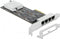 Delock PCI Express x4 - Netwerkadapter - 4 x RJ45 2.5 Gigabit LAN RTL8125