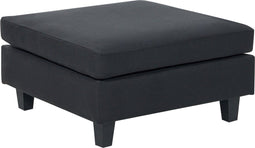 UNSTAD - Hocker - Zwart - Polyester