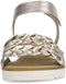 Gabor 82.759.89 - Sleehak Sandalen - Vlechtwerk - Satin Metallic Puder