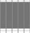vidaXL - Kamerscherm - met - 5 - panelen - 300x200 - cm - stof - antracietkleurig