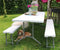 ERRO Tuinbank - Inklapbare picknickbank - 180 cm - Wit