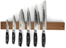 Yaxell Tsuchimon - Messenset 7-delig - VG-10 staal 3 lagen - Magnetische messenstrip walnoot