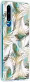 Hoesje Geschikt voor Huawei P30 Hoesje Siliconen - Design Backcover siliconen - Meerkleurig / Golden Peacock